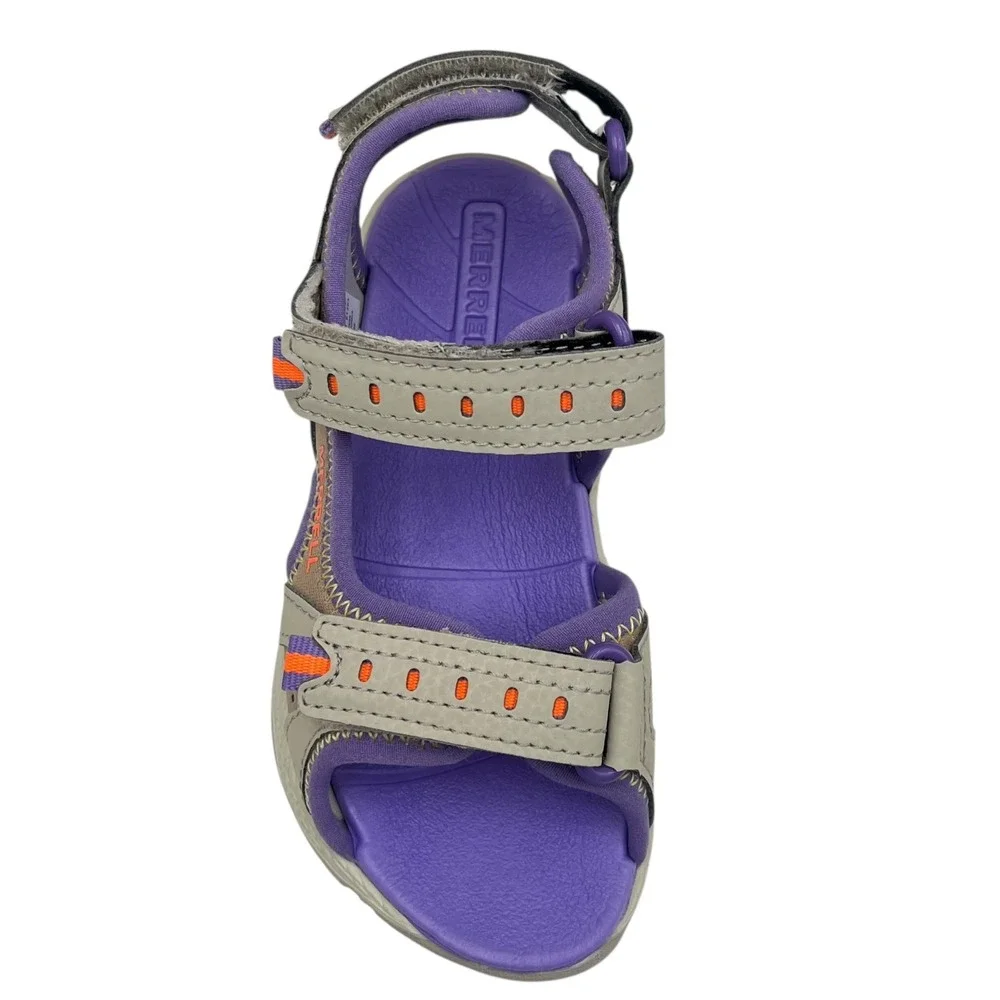 Merrell Little Girls Sport‎ Outdoor Sandal Size 11 Purple/Gray Adjustable Straps